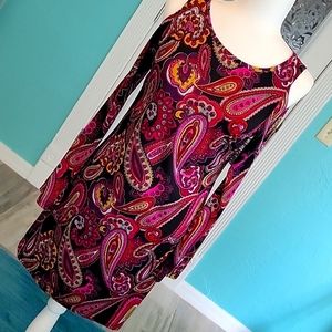 Trina Turk cold shoulder dress